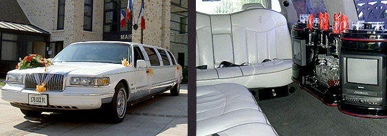 Louer limousine blanche mariage Paris