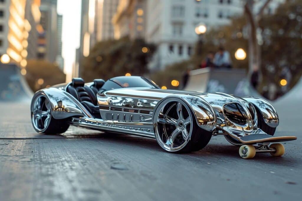 Limousine skateboard : le luxe sur quatre roues miniatures